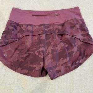 Rare purple camo lululemon shorts